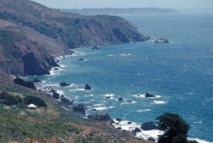 Photograph of landscape near Big Sur, CA