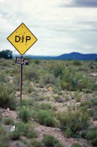 Photograph of funny sign in NM