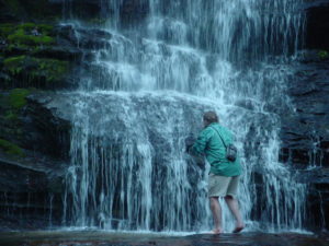 Photograph of Richard at Station Cove Falls, SC